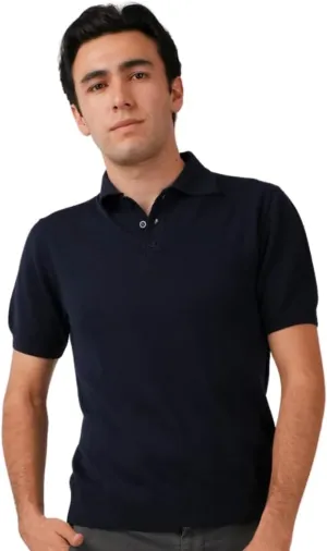 | Premium Merino Wool Polo Shirt - Plain Model | Woolmark Certified | 100% Wool for Men