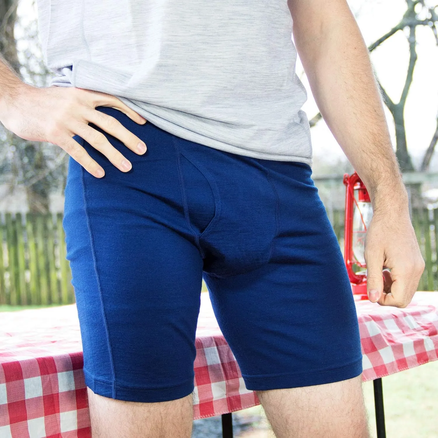 100% Merino Wool Mens Lightweight Boxer Brief - Moisture Wicking - Soft and Breathable Underwear