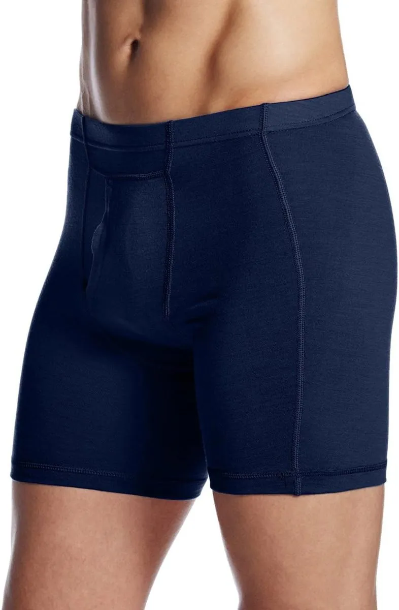 100% Merino Wool Mens Lightweight Boxer Brief - Moisture Wicking - Soft and Breathable Underwear