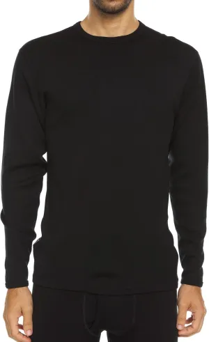 100% Merino Wool - Men's Long Sleeve Crew Shirt - Thermal Base Layer