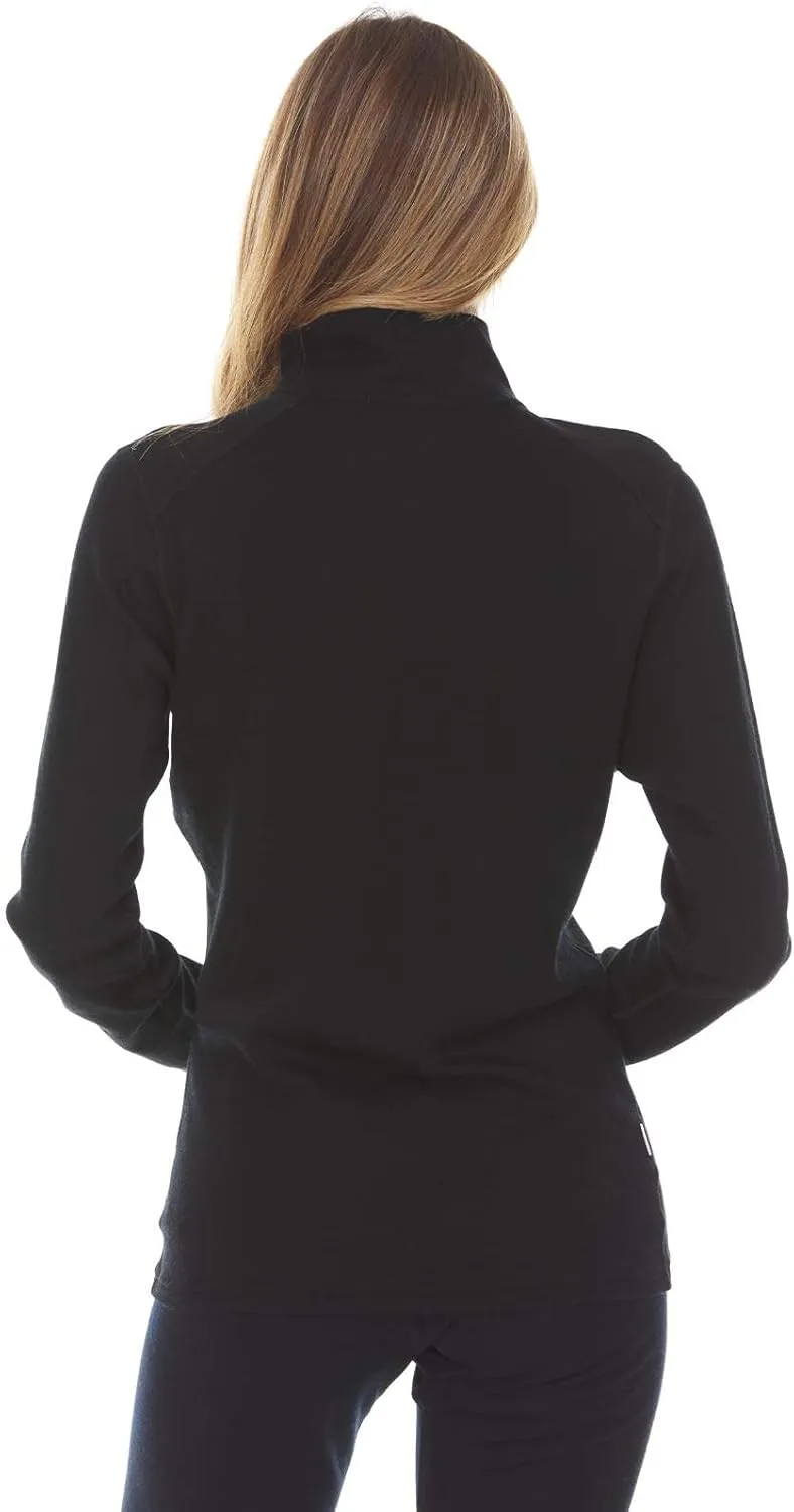 100% Merino Wool - Midweight Womens 1/4 Zip - Midlayer