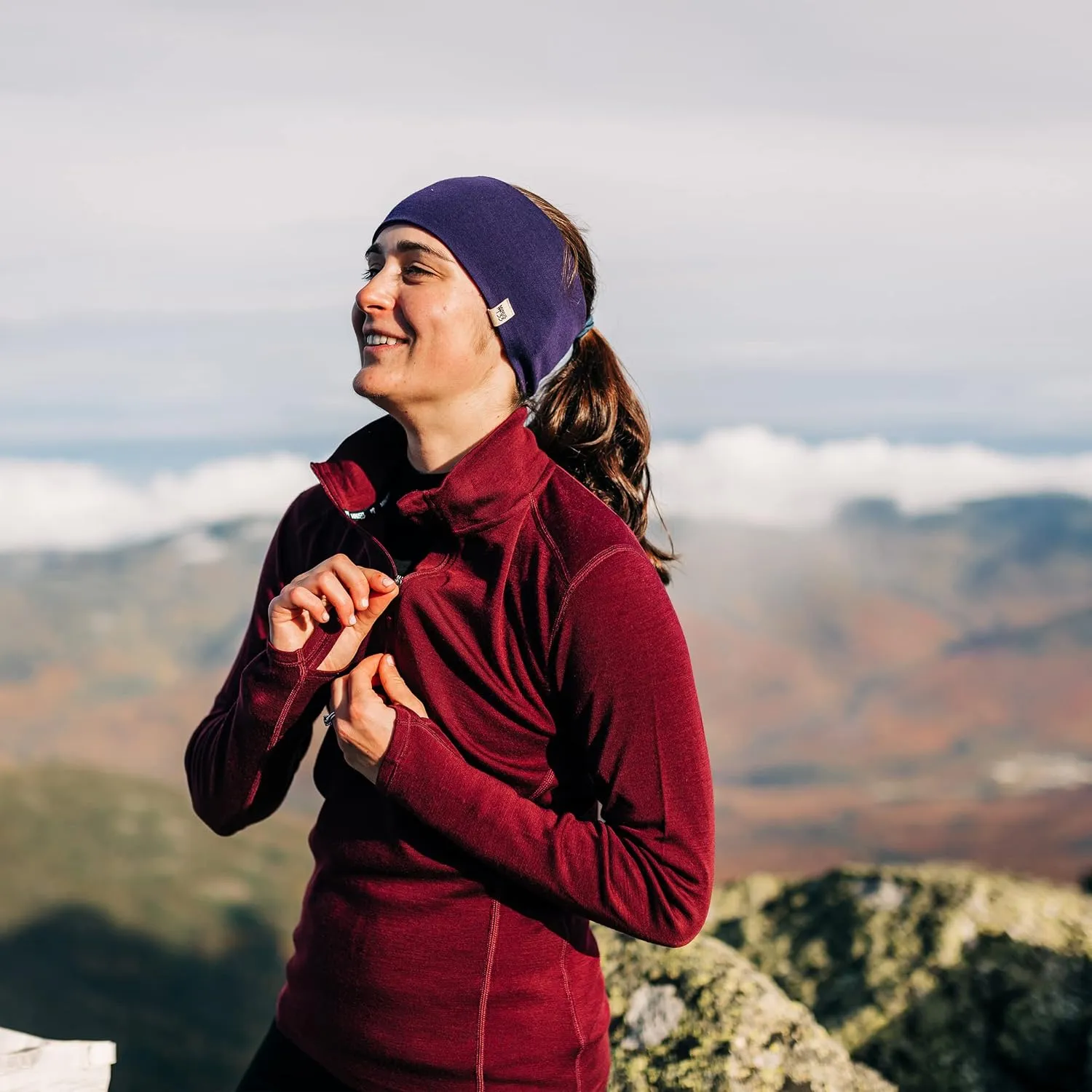 100% Merino Wool - Midweight Womens 1/4 Zip - Midlayer