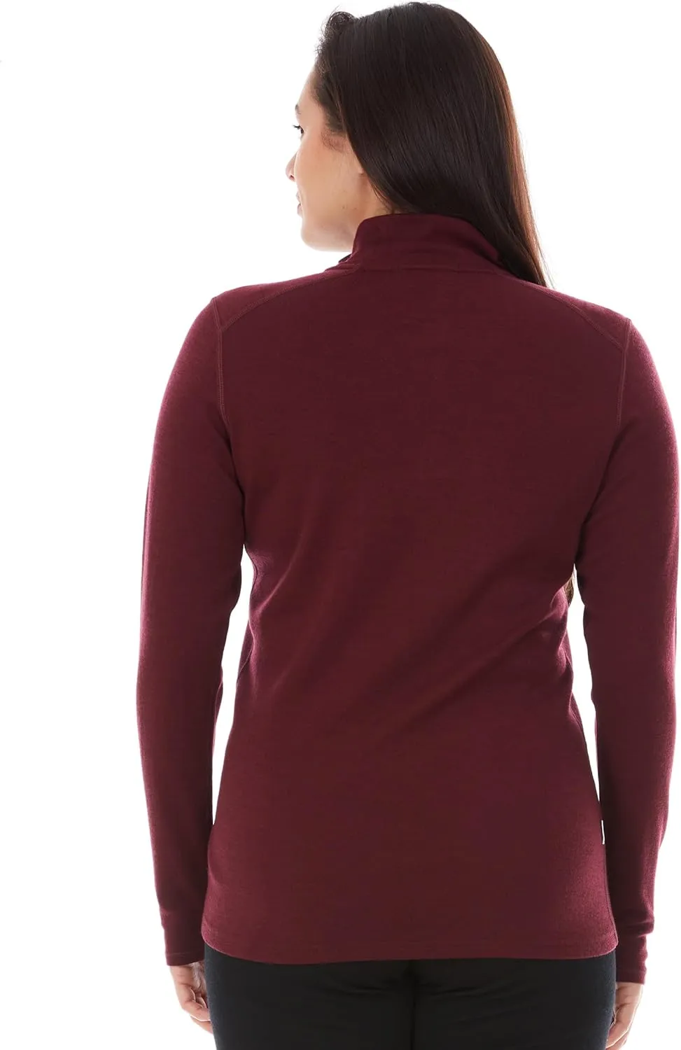 100% Merino Wool - Midweight Womens 1/4 Zip - Midlayer