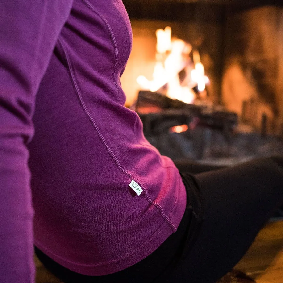 100% Merino Wool - Midweight Womens 1/4 Zip - Midlayer