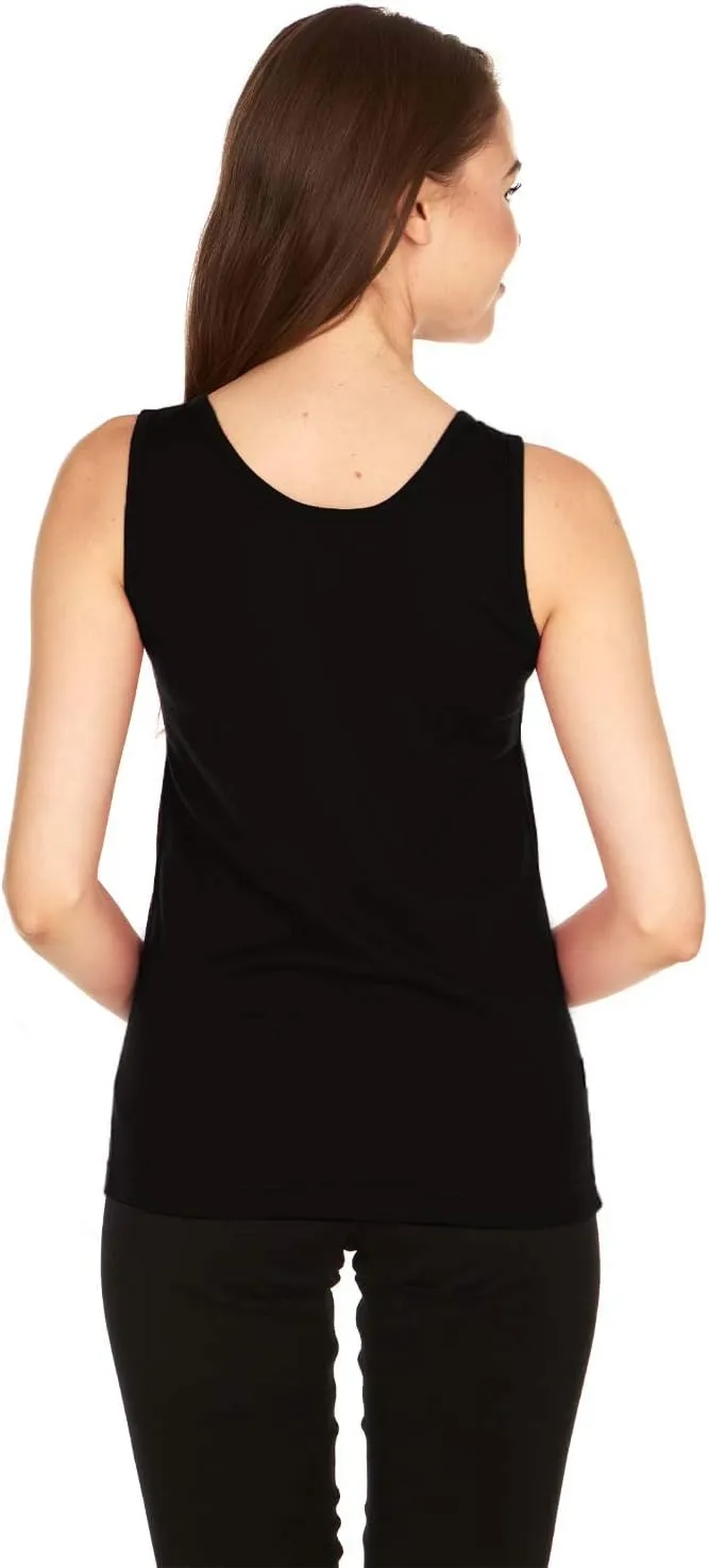 100% Merino Wool Womens Lightweight Tank Top - Moisture Wicking Soft and Breathable Under Shirt