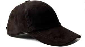 100% Real Genuine Lambskin Leather Baseball Cap Hat Sports Visor