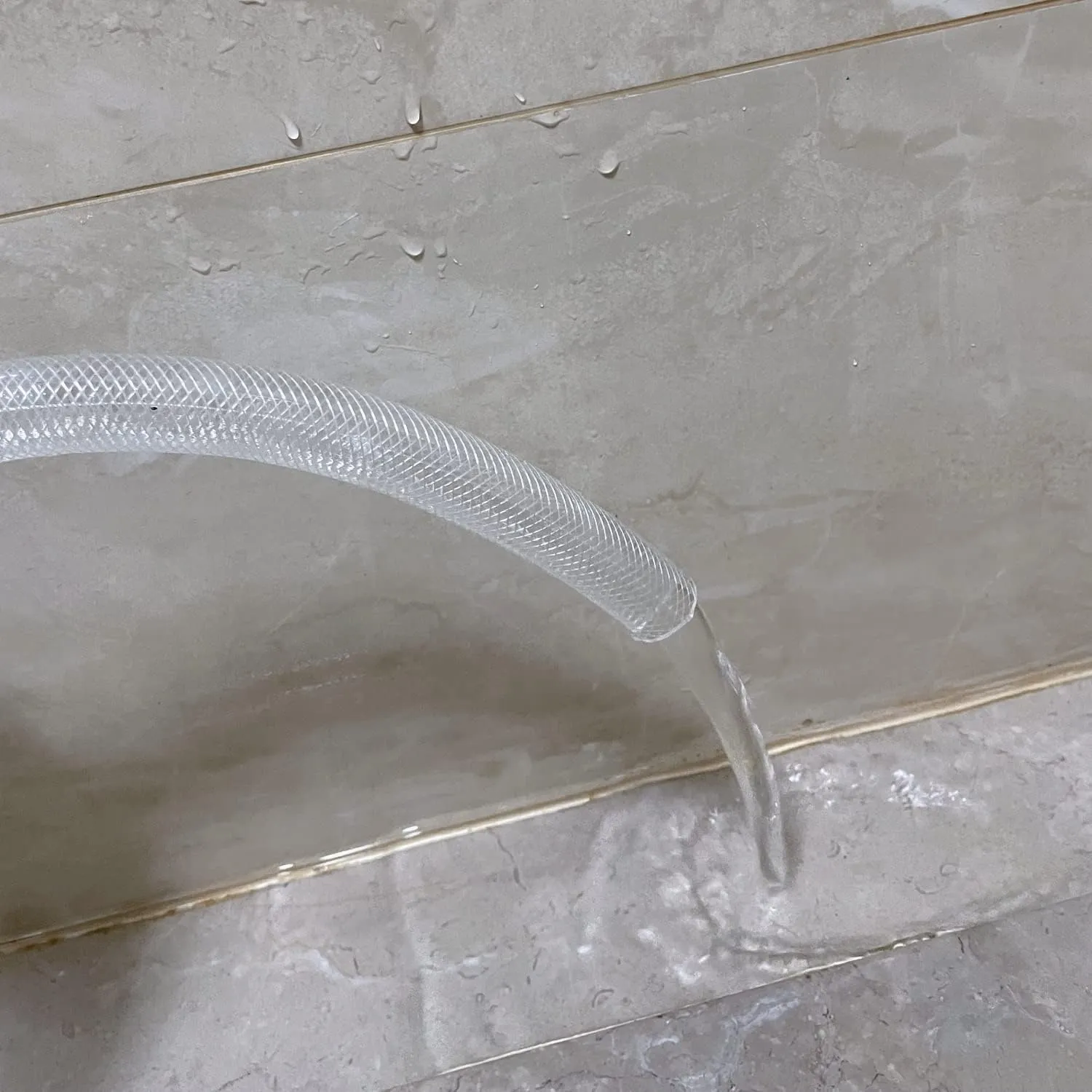 1/2" ID x 3/4" OD - 100 Ft High Pressure Braided Clear PVC Vinyl Tubing Flexible Vinyl Tube, Heavy Duty Reinforced Vinyl Hose Tubing
