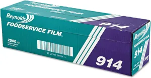 18" x 2000' Wrap PVC Film Roll with Cutter Box