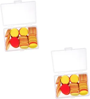 200pcs Two-Color Counting Chips for Boys and Girls Educational Math Learning Playthings Bright Plastic Discs for Engaging Counting Games for Home Classroom Use