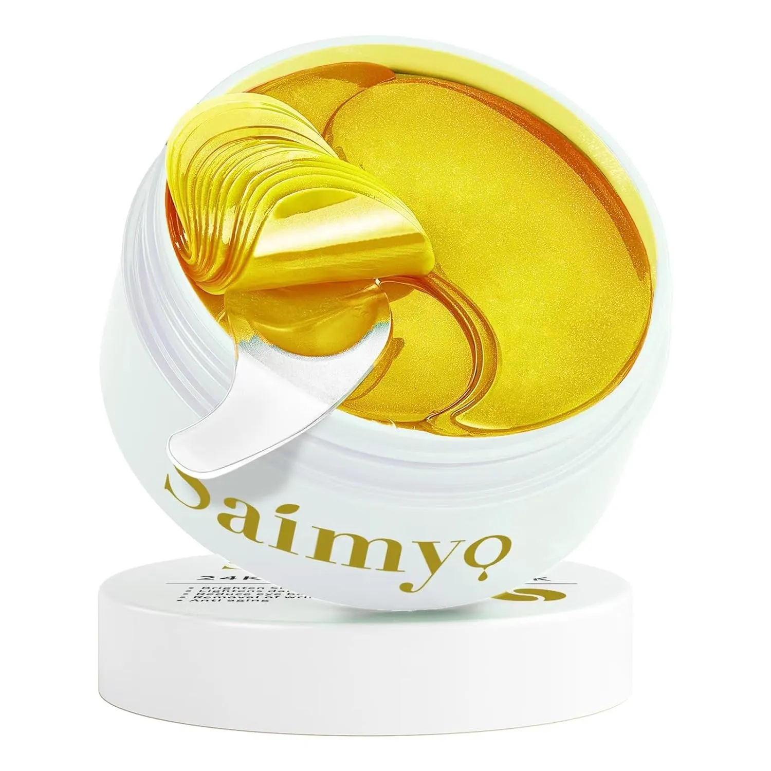 24K GOLD Eye Mask– 60 Pcs - Gold Under Eye Mask Retinol & Collagen - Puffy Eyes and Dark Circles Treatments – Look Younger and Reduce Wrinkles and Fine Lines Undereye, Improve and Firm eye Skin