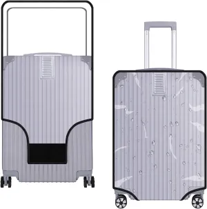 28 Inch Luggage Cover Protector Bag PVC Clear Plastic Suitcase Cover Protectors Travel Luggage Sleeve Protector