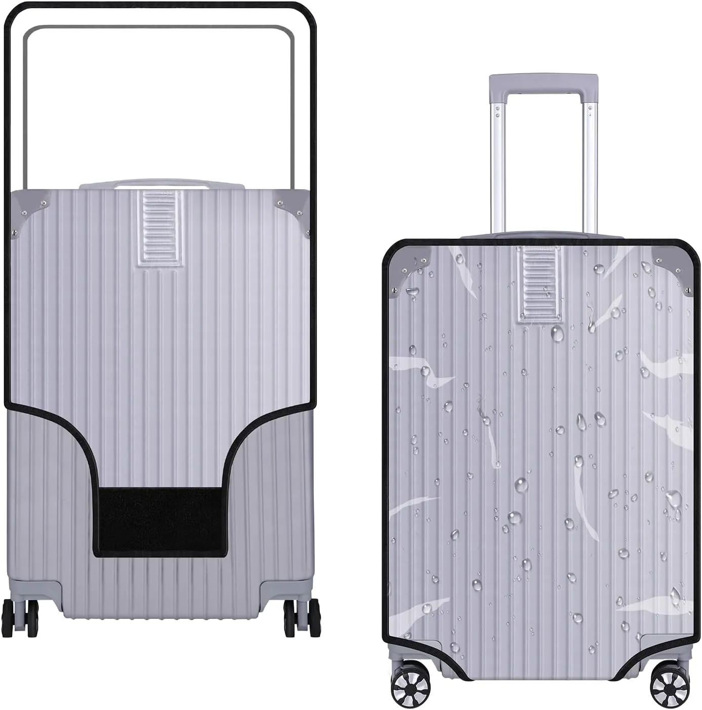28 Inch Luggage Cover Protector Bag PVC Clear Plastic Suitcase Cover Protectors Travel Luggage Sleeve Protector