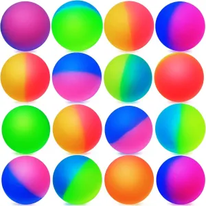 30 Pcs Jumbo Super Bouncy Balls 2.35 Inch Rubber Bouncing Balls Bulk Kids ICY Large Hi Bounce Balls Assorted Colorful High Bouncing Ball for Boys Gilrs Birthday Party Favors Carnival Prizes