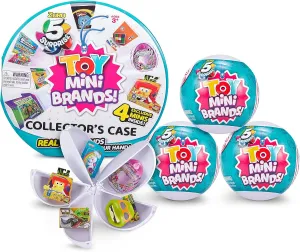 5 Surprise Toy Mini Brand Series 1 Collector's Kit - Amazon Exclusive Mystery Capsule Real Miniature Toys by Zuru (3 Capsules   1 Collector's Case), Multicolor