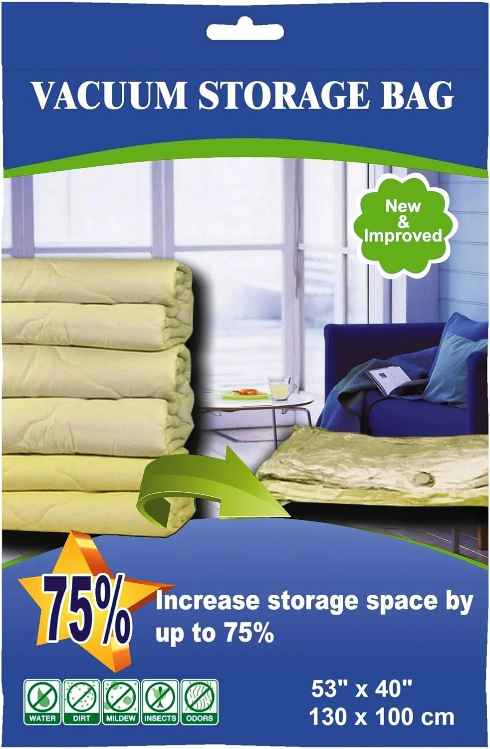 50 PACK 130cmX100cm Jumbo Space Saver Vacuum storage Bag at Discount Wholesaler for Storage organization
