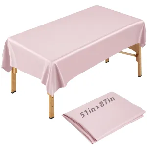 87 x 51 Inch Massage Table Sheet Reusable Wax Mat Pad Waterproof PVC Waxing Mat for Esthetician Bed Oilproof Wax Bed Cover for Spa Beauty Tattoo Grafting Eyelash (Pink)