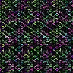 A Groovy Garden Hex in Purple