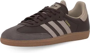 adidas Samba OG Men's Sneaker's, Brown/Putty Grey/Gold Metallic, Size 11