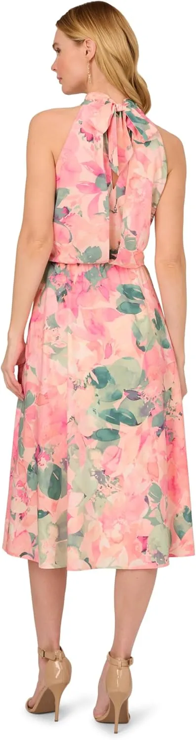 Adrianna Papell Women's Printed Midi Dress