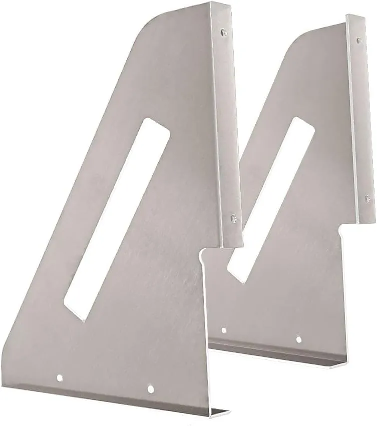 Aluminum Mounting Brackets for Flatbed and Stepdeck Trailer Toolbox - 24" x 24" Weld-on, Weather Resistant Underbody Truck Tool Box Mounting Kit - 1 Pair