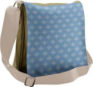 Ambesonne Geometric Messenger Bag, Medieval Pattern, Unisex Cross-body