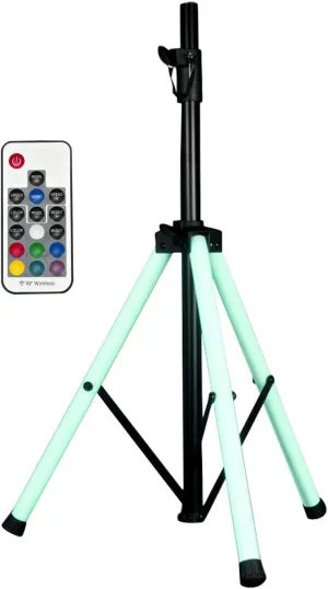 American Audio Color Stand LED Color Changing Tripod Leg Speaker Stand with Remote