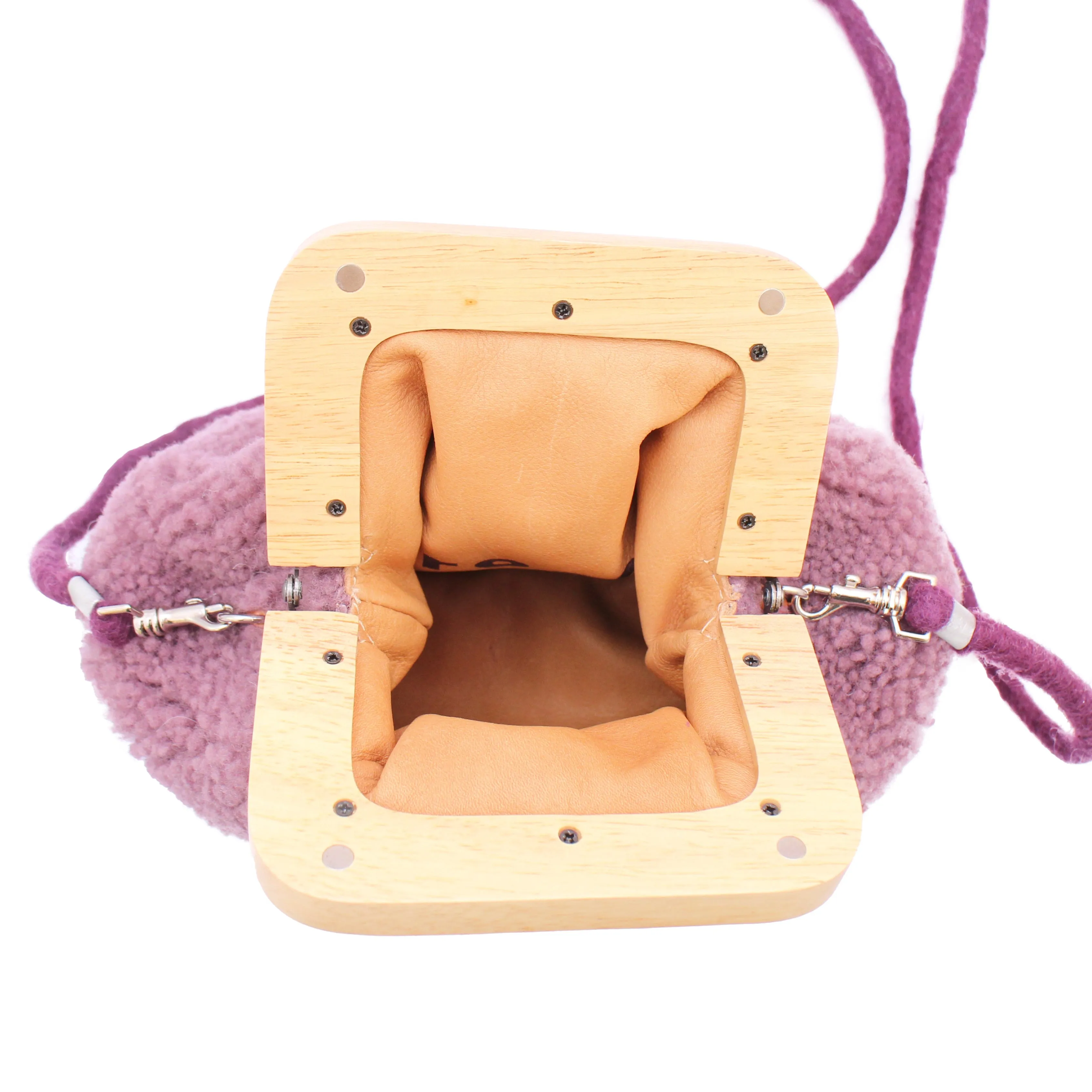 ANGOLO BAG SMALL Curly   Mauve