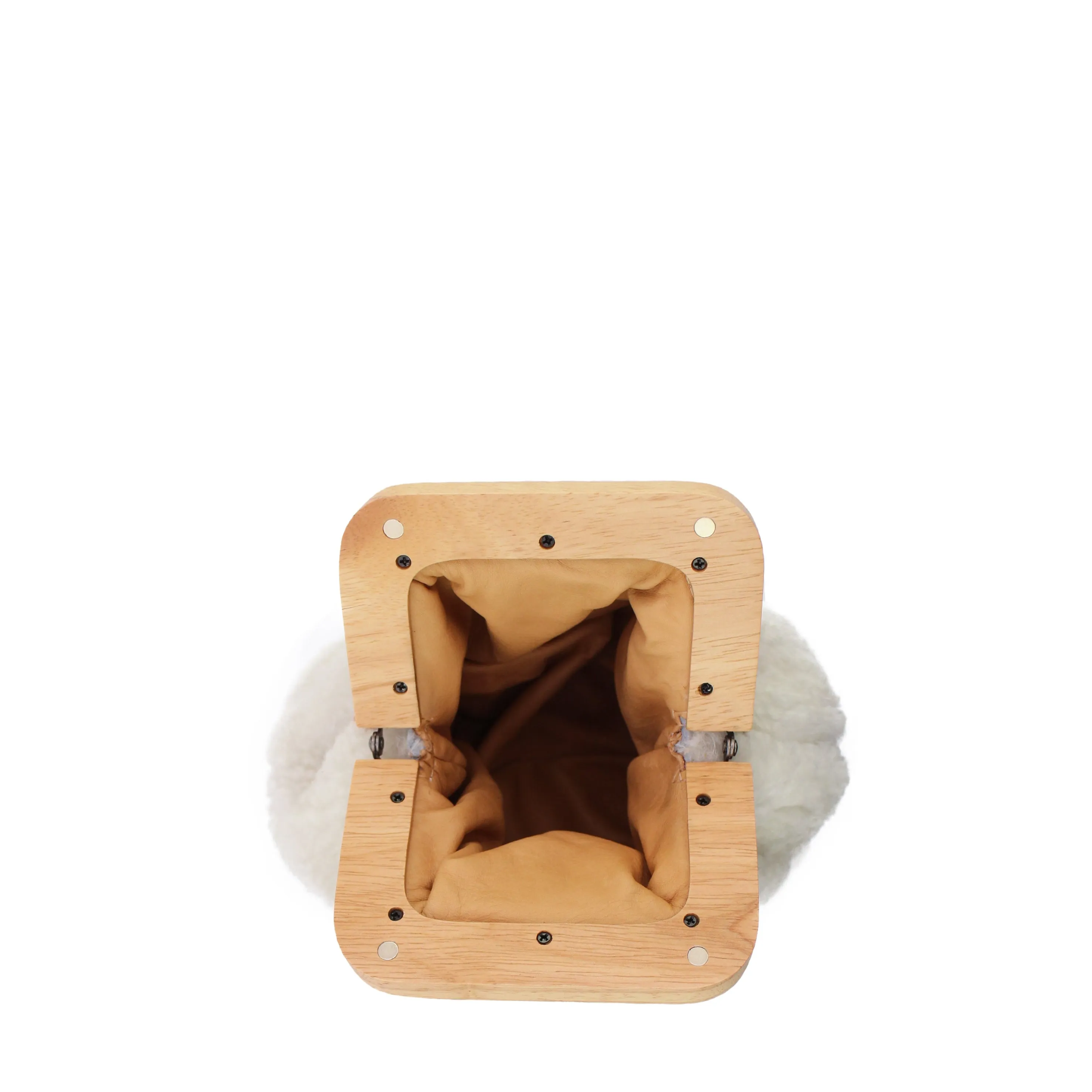 ANGOLO BAG SMALL Curly   Natural