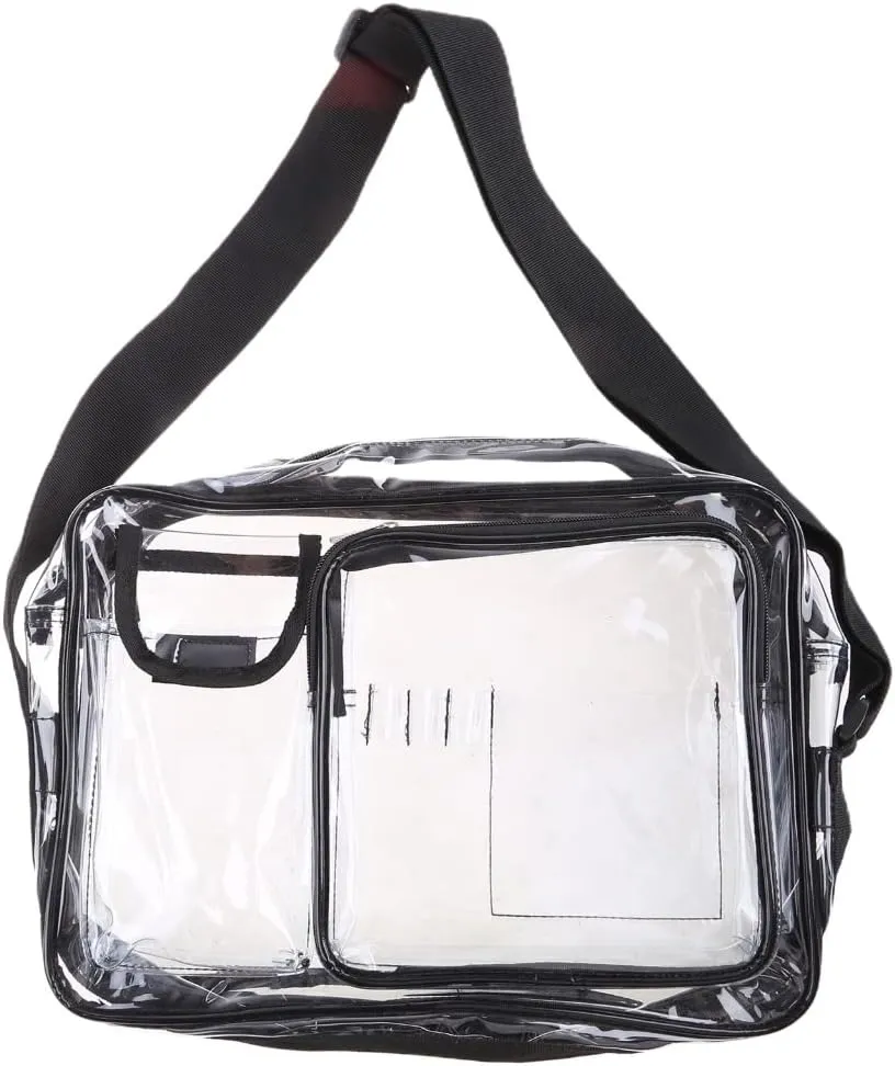 Anti-static Clear PVC Shoulder Cleanroom Engineer Tool Bag Put Computer Tools Working in Clean room 14inch for Women Men