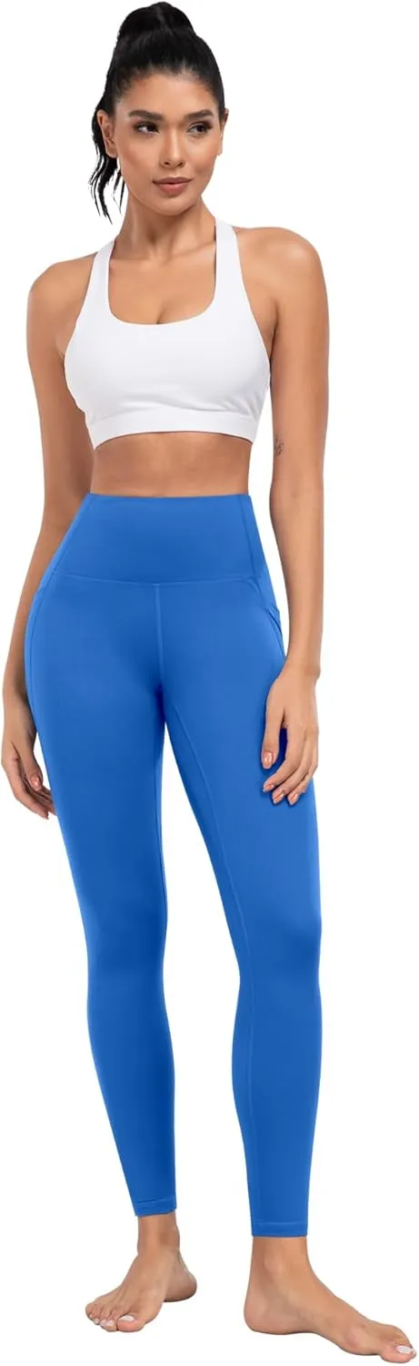 ATHVOTAR Leggings with Pockets for Women, 7 Packs High Waisted Workout Tummy Control Yoga Pants
