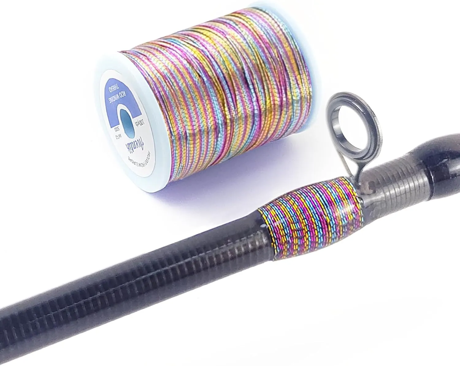 Aventik Fishing Rod Wrapping Thread for Rod Guide Buliding, 2/4/8PCS 100Yds/Spool 500D Nylon Threads Tip Guide Eyelet Winding Line Broken Fishing Pole Repair Kits