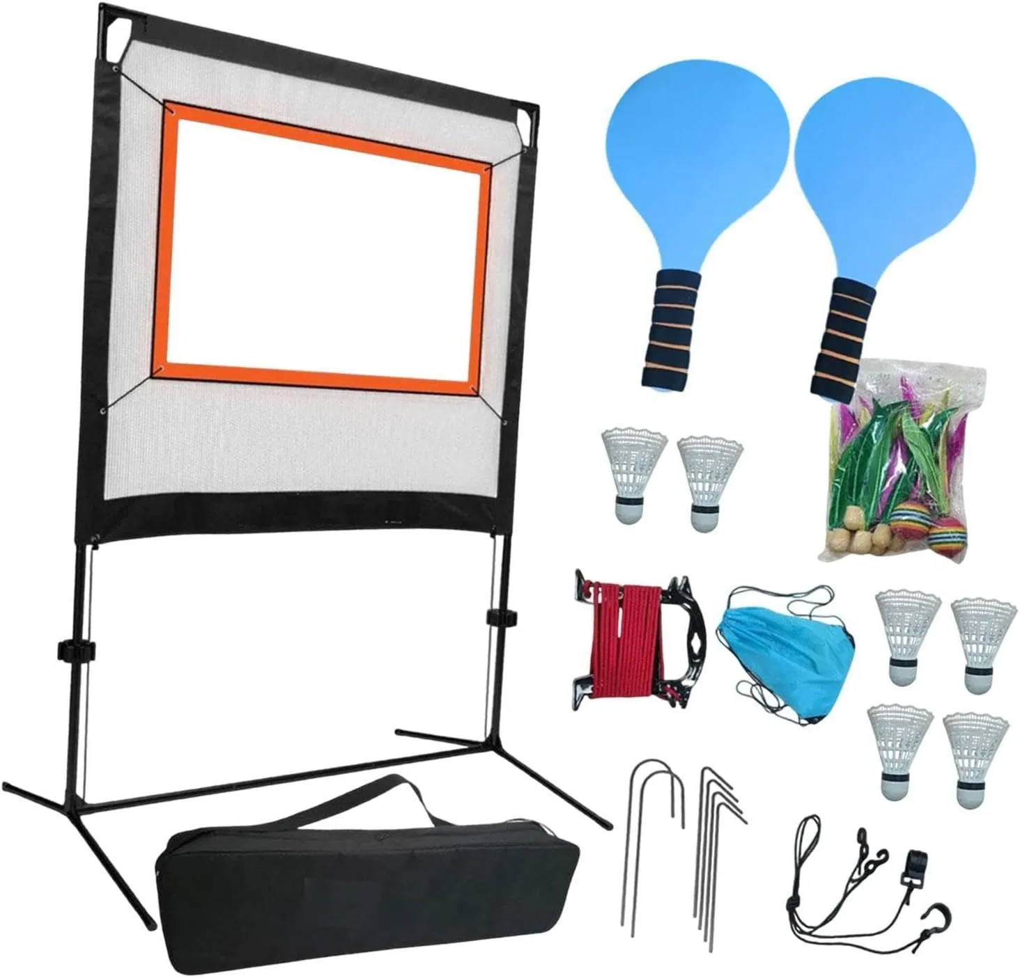 Badminton Net Set Versatile Easy Setup with Rackets for Games Indoor Home