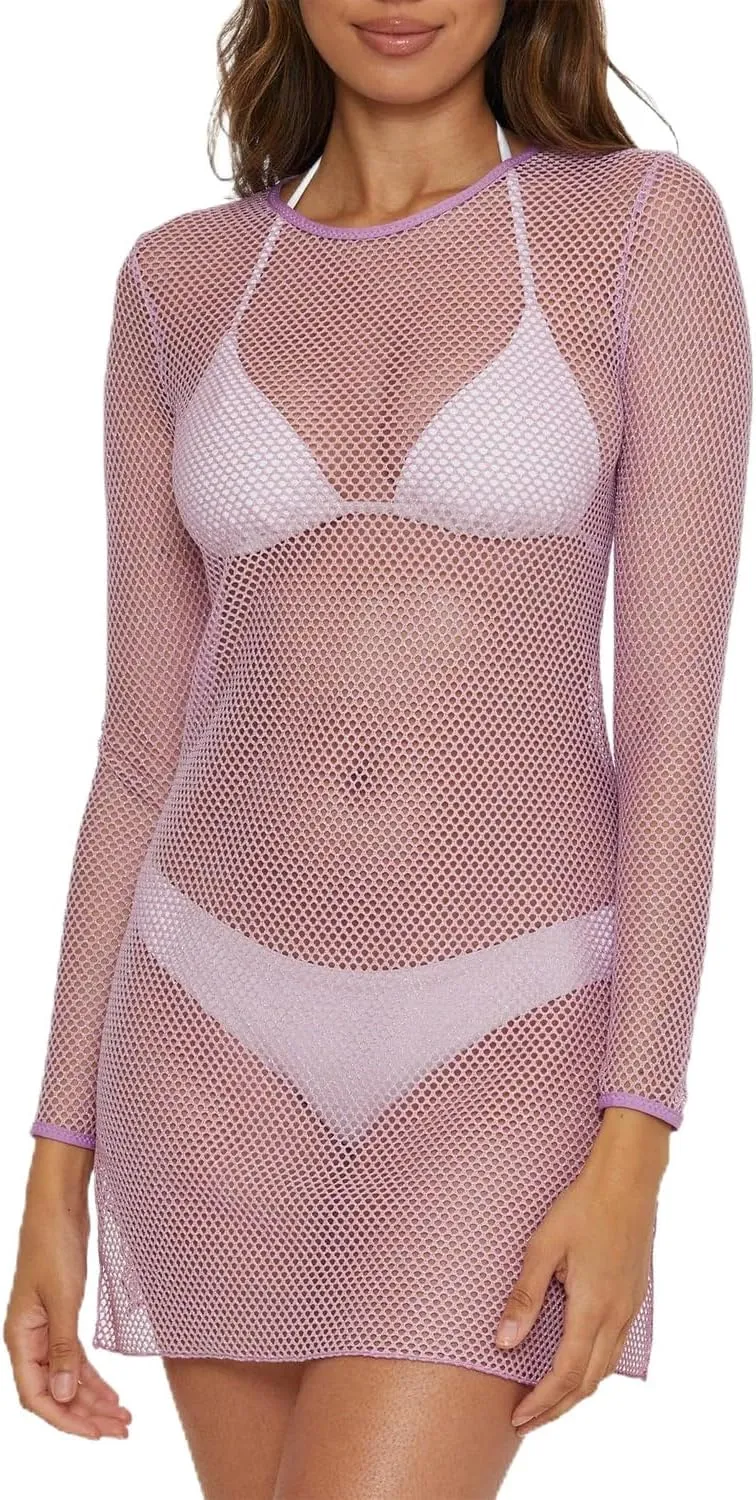 BECCA Network - Women's Scoop Dress, Casual, Pull On, Sheer, Beach Cover Ups for Women