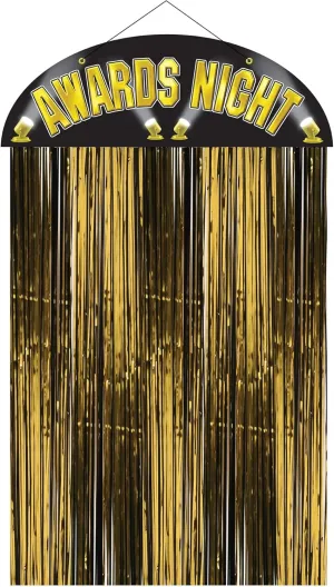 Beistle Awards Night Door Curtain, 4-Feet 6-Inch by 3-Feet