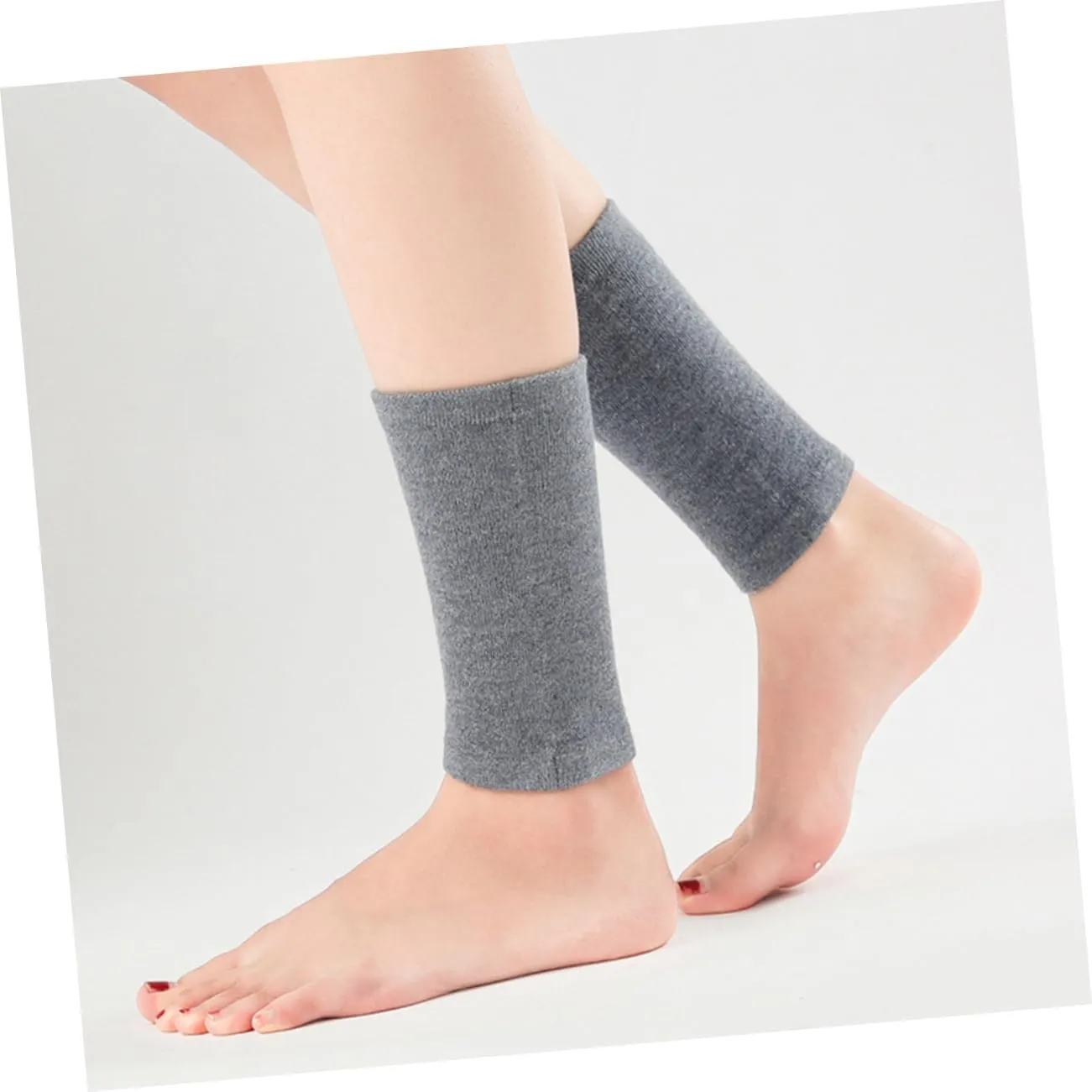 BESPORTBLE Wool Foot Sleeve Ankle Warmers Support Yoga Ankle Socks Knit Fuzzy Thick Breathable Ankle Practical Foot