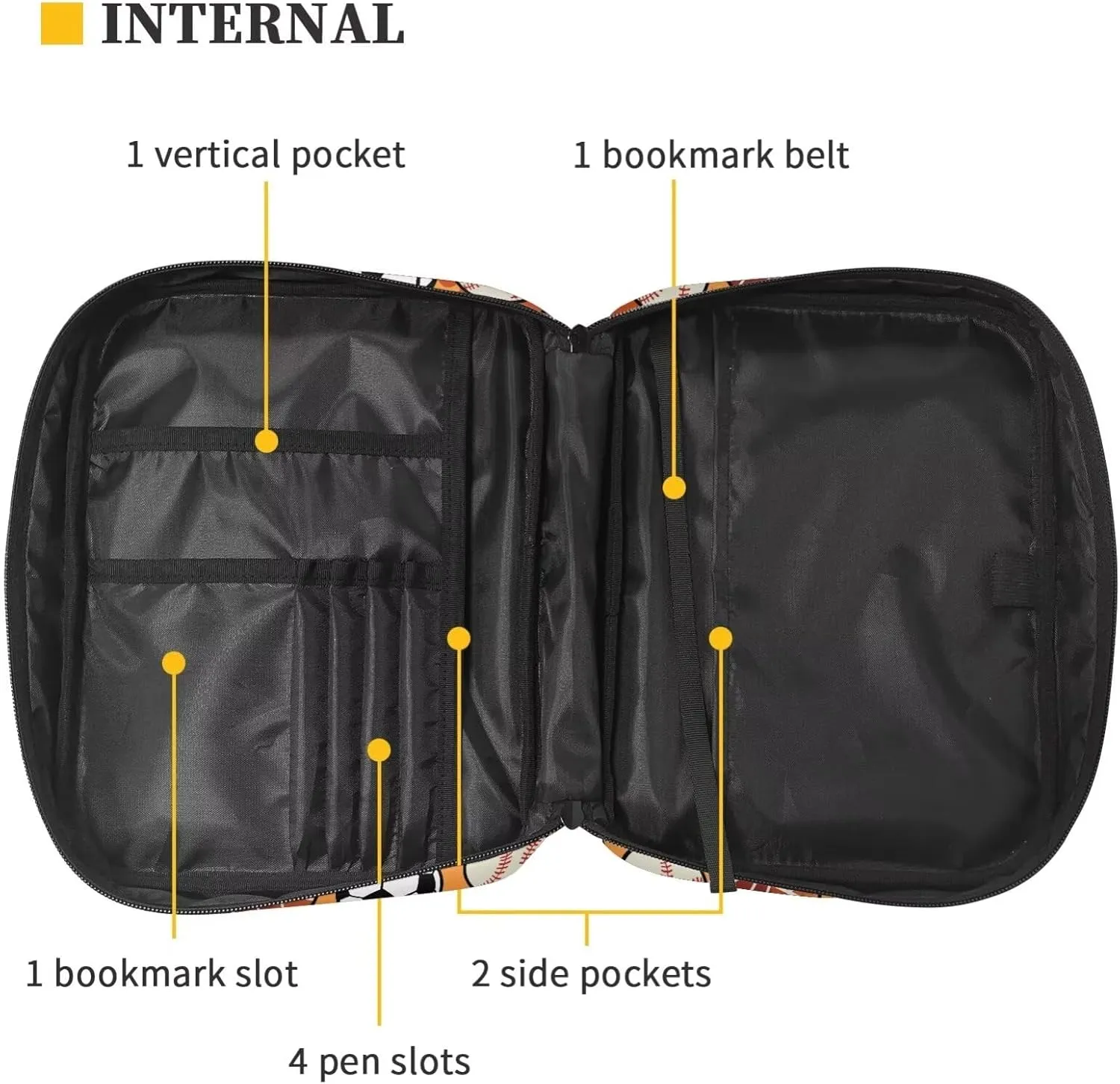 Bible Cover Bible Case for Men Women Zipper Book Carry Case Bible Protective Bag with Handle Portable Bible Bags