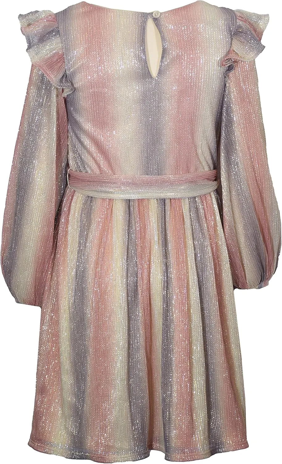 Bonnie Jean Girls 4-16 Metallic Ombre Boudre Special Occasion Dress