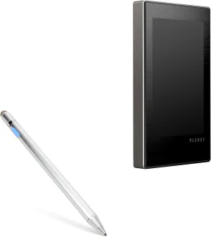 BoxWave Stylus Pen Compatible with Cowon Plenue M - AccuPoint Active Stylus, Electronic Stylus with Ultra Fine Tip - Metallic Silver