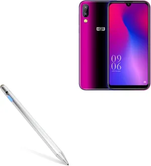 BoxWave Stylus Pen Compatible with Elephone A6 Mini - AccuPoint Active Stylus, Electronic Stylus with Ultra Fine Tip - Metallic Silver