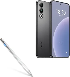 BoxWave Stylus Pen Compatible with Meizu 20 - AccuPoint Active Stylus, Electronic Stylus with Ultra Fine Tip - Metallic Silver