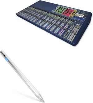 BoxWave Stylus Pen Compatible with Soundcraft Si Performer 3 - AccuPoint Active Stylus, Electronic Stylus with Ultra Fine Tip - Metallic Silver
