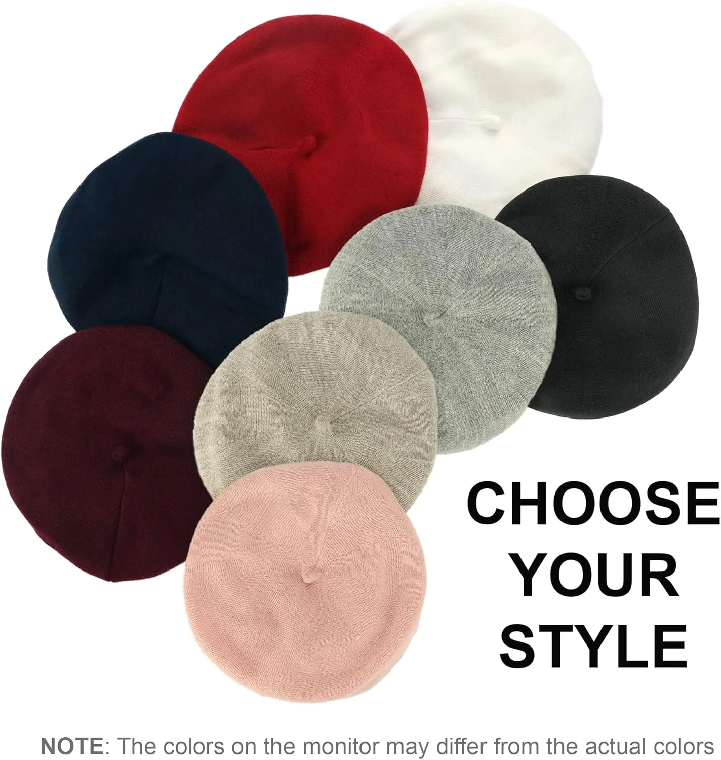Braxton Beret - Warm Lined Wool Angora Knit Berets - French Paris Hat for Women