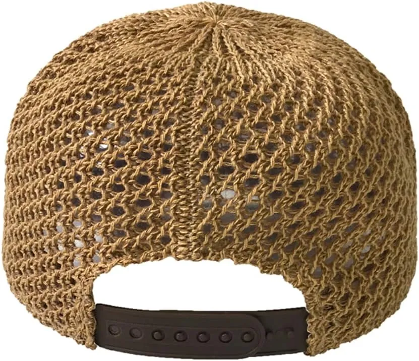 Breezy Crocheted Open Weave Baseball Cap
