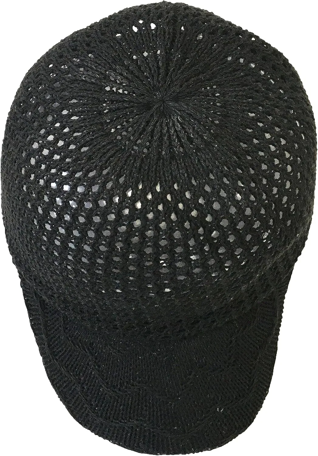 Breezy Crocheted Open Weave Baseball Cap