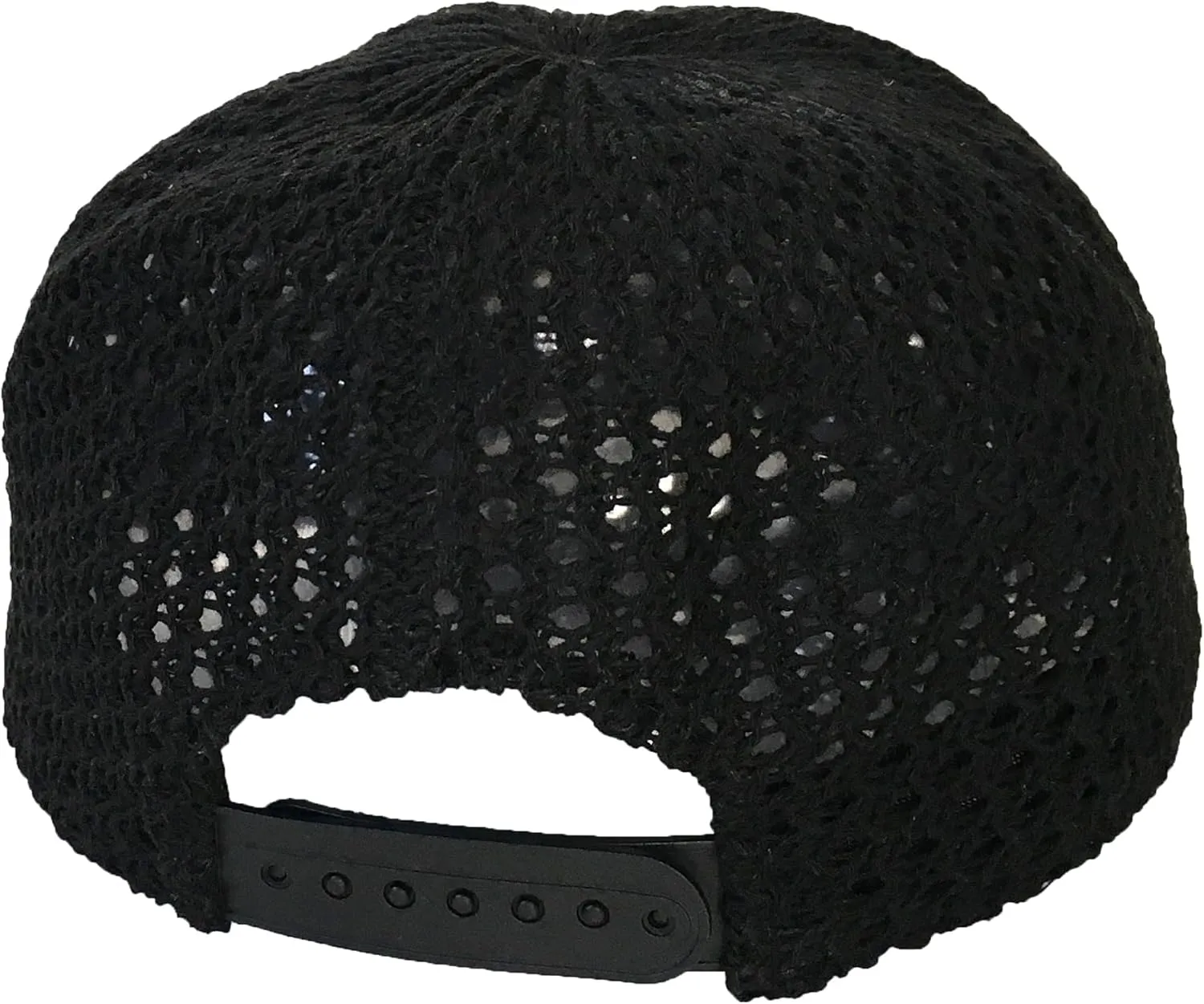 Breezy Crocheted Open Weave Baseball Cap