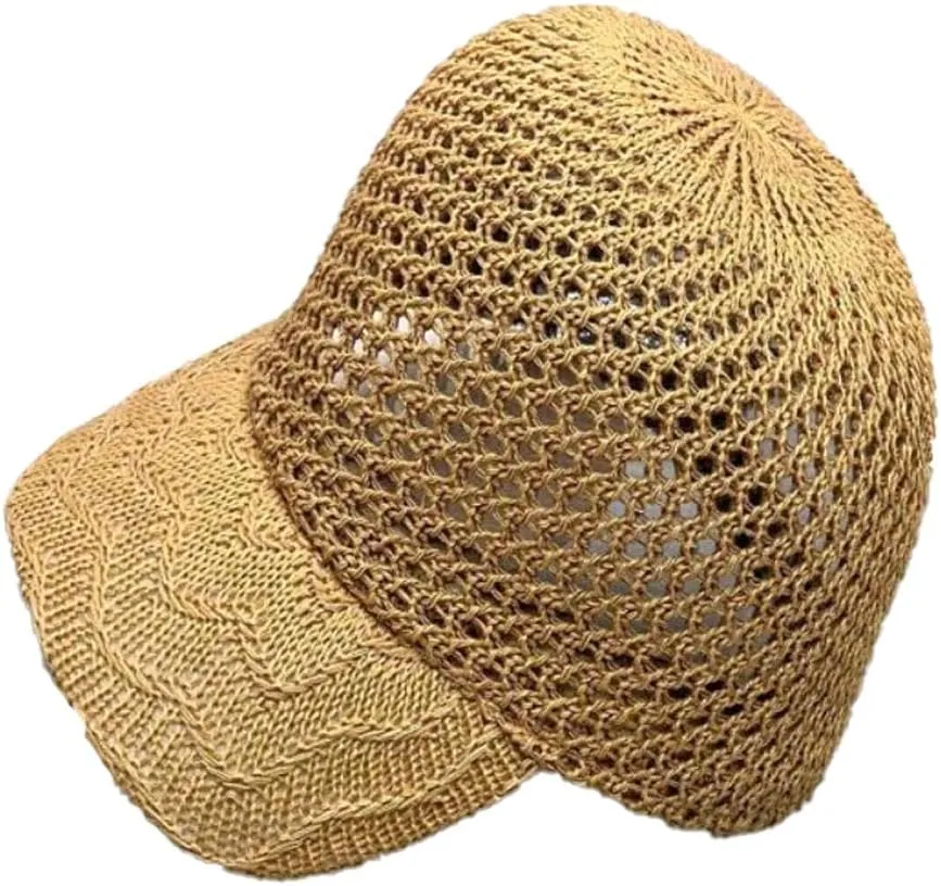 Breezy Crocheted Open Weave Baseball Cap