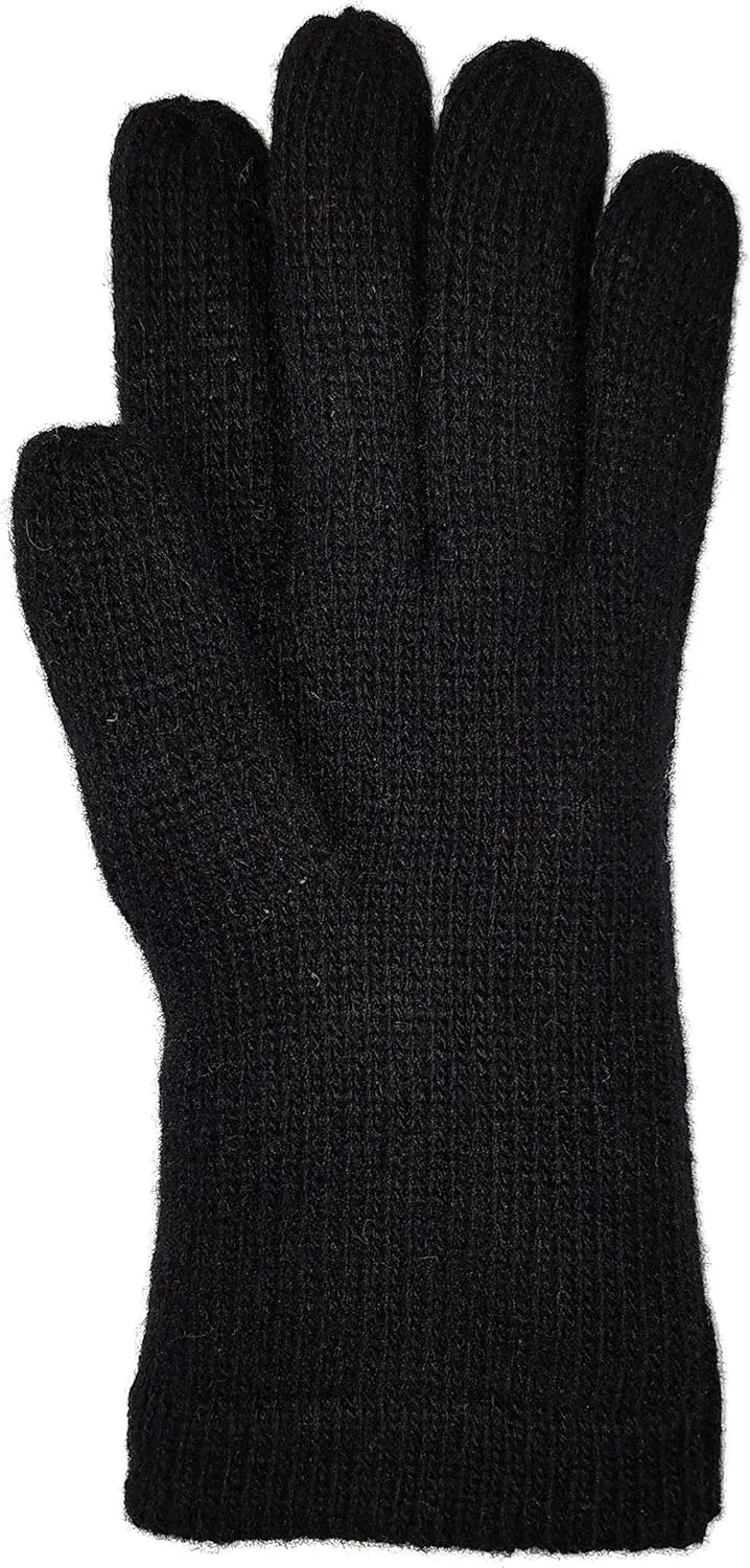 BRUCERIVER Ladie's Pure Wool Knit Gloves with Thinsulate Lining and Cable design