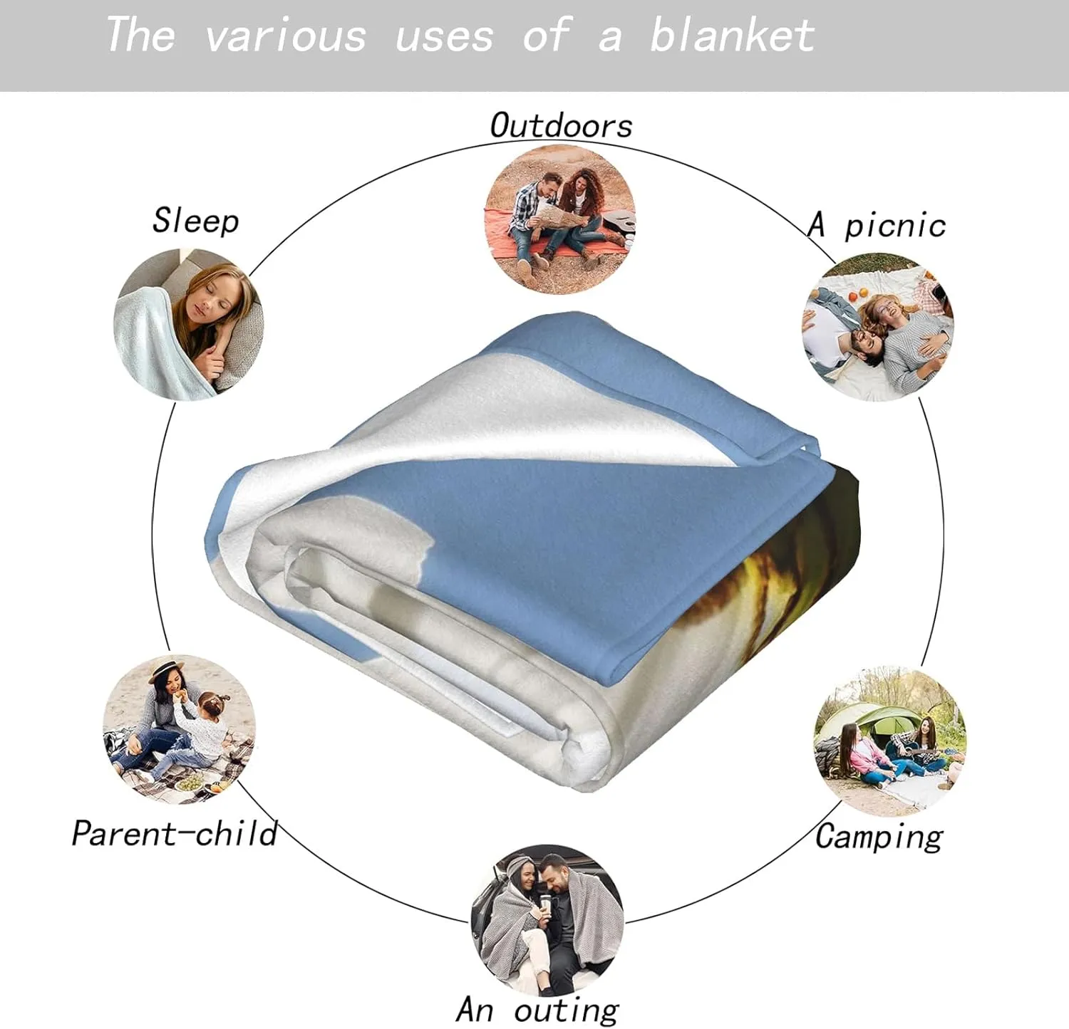 Bumblebee Throw Blanket,40x50in,Soft,Lightweight Flannel,Bee and White Daisy Warm Yellow Blankets - Gifts for Kids Adult Women,for Couch Office Travel,Home Living Room Nature Decor