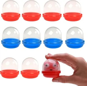 Capsule Vending Machine Translucent Acorn Capsules Empty 50 pcs 2 inch - Red & Blue Gumball Machine Capsules Bulk Party Favors Containers - Independence Day 4th of July Party Supplies