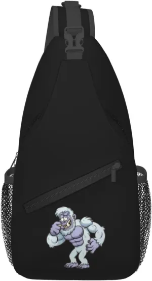 Cartoon Monsters Crossbody Bags For Women Men Chest Backpack Gym Shoulder Bag Travel Outdoor Sports Casual Crossbody Bags